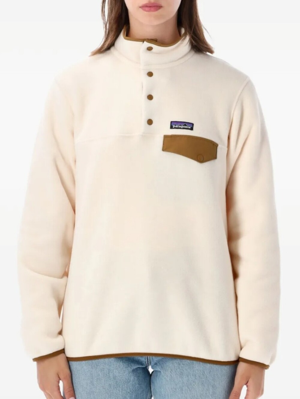 Patagonia Women's Re-Tool Snap-T Fleece Pullover - White/Cream Size L
